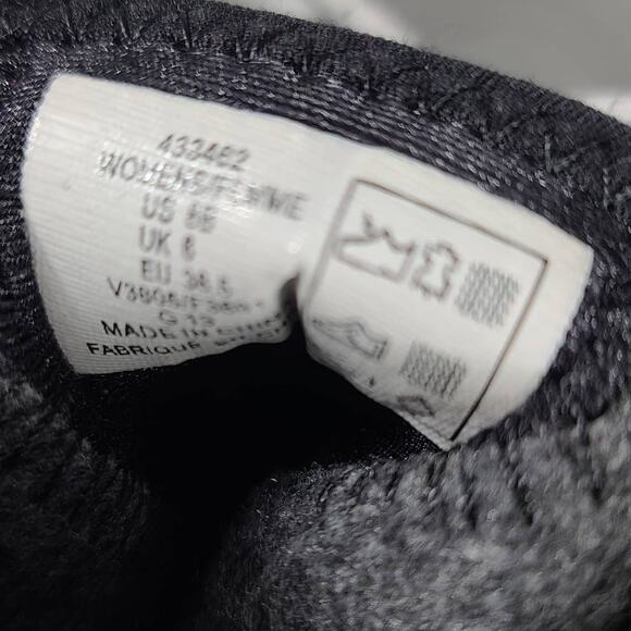 Lands End Black Gray Waterproof Rubber & Quilted Insulated Lined Boots NWOT 8 - Picture 4 of 4